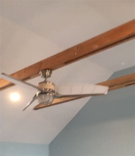 installing ceiling fan on beam